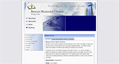 Desktop Screenshot of bereanmemorialchurch.org