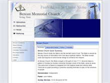 Tablet Screenshot of bereanmemorialchurch.org